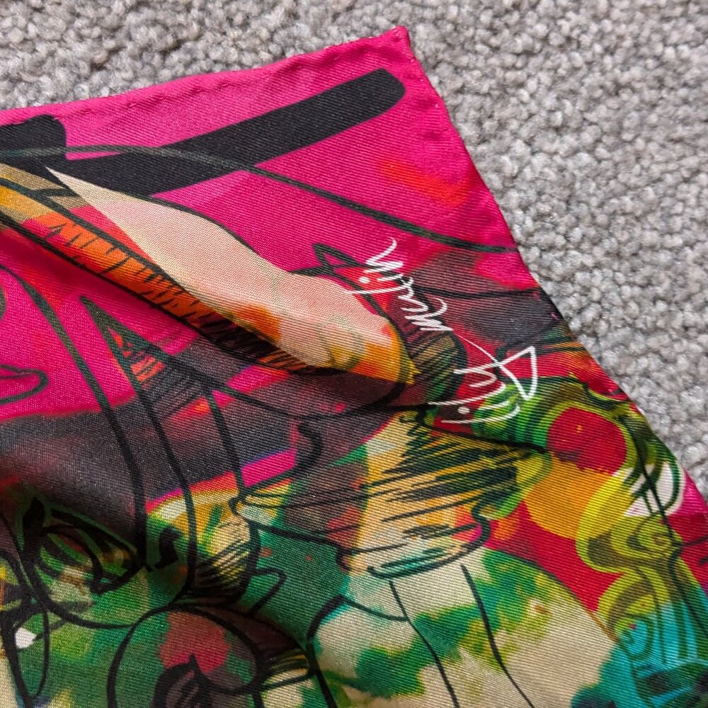 Lily Mulian Silk Scarf - Picture 4 of 4